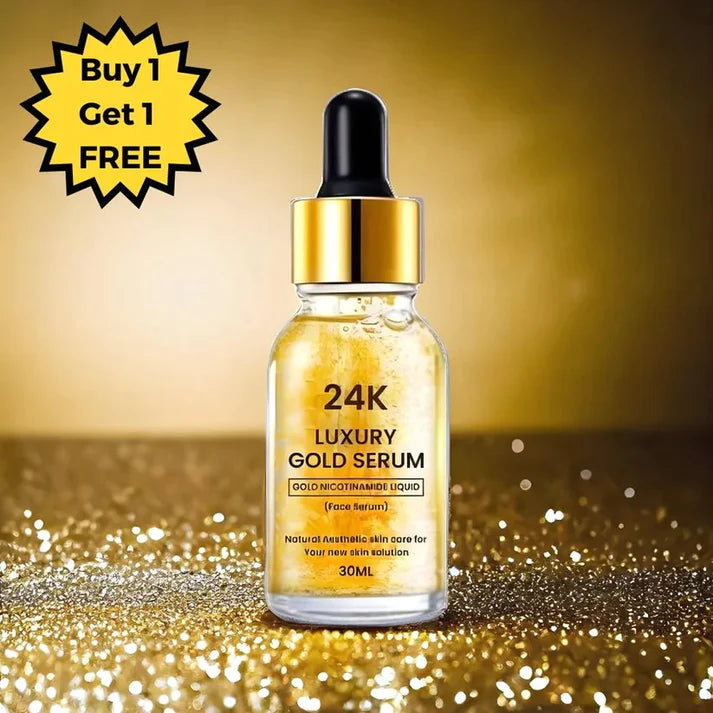 24K Gold Face Serum - BUY 1 GET 1 Free (🔥Best Selling Serum in UK,US, INDIA)