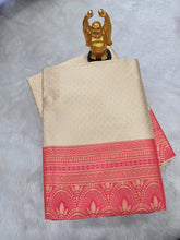 Load image into Gallery viewer, Premium Soft Silk Silk Saree In Off White Color With Rich Pallu
