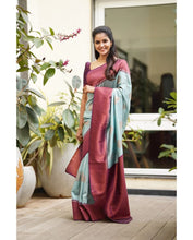 Load image into Gallery viewer, Kala Niketan Designer Beautiful Kanjivaram Silk Saree - 7 Colors Available
