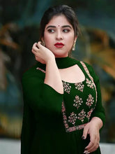 Load image into Gallery viewer, Georgette Silk Embroidery Work Kurti With Dupatta
