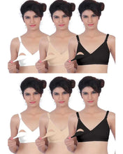 Load image into Gallery viewer, Comfort Easy Feeding Maternity Bras  Pack of 6
