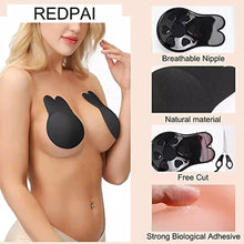 Load image into Gallery viewer, ALAXENDER Silicone Sticky Bra Push Up Strapless Bra,Breast Lift Adhesive Invisible Backless Nipple Covers for Women 1 Pair
