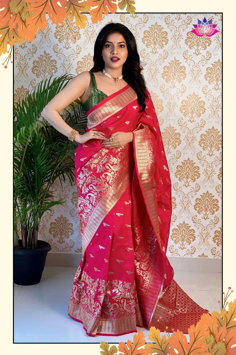 Beautiful Bridal, Festival & Party Wear Soft Silk Saree