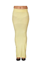 Load image into Gallery viewer, Women Saree Shapewear with Side Slit in Cream (Fish Cut Petticoat)
