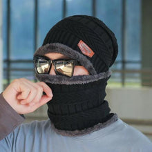 Load image into Gallery viewer, KOREAN Unisex Winter Knit Woolen Cap and Neck Warmer (Original)
