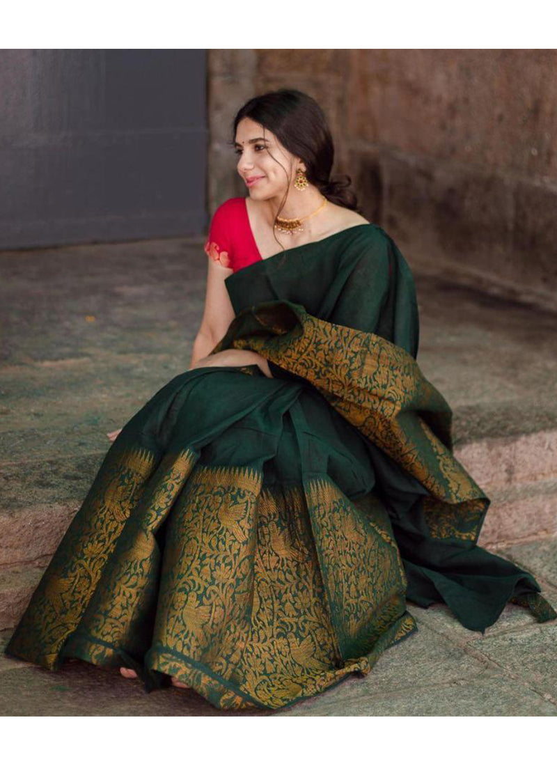 Kala Niketan Festive Wear Woven Art Silk Saree - 4 Colors Available