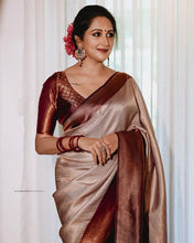 Load image into Gallery viewer, Kala Niketan Unique Soft Silk Saree With Extraordinary Blouse Piece - 4 Colors Available
