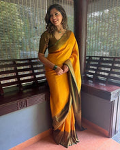 Load image into Gallery viewer, Kala Niketan Unique Soft Silk Saree With Extraordinary Blouse Piece - 4 Colors Available
