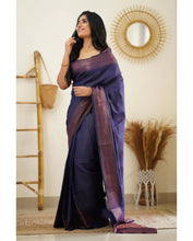 Load image into Gallery viewer, Kala Niketan Designer Latest Fashion Soft Silk Saree With Blouse Piece - 6 Colors Available
