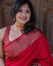 Load image into Gallery viewer, Kala Niketan Himanshi Khurana Soft Silk Sari With Attached Blouse - 9 Colors Available
