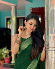 Load image into Gallery viewer, Kala Niketan Himanshi Khurana Soft Silk Sari With Attached Blouse - 9 Colors Available
