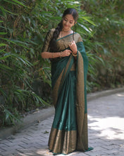 Load image into Gallery viewer, Kala Niketan Himanshi Khurana Soft Silk Sari With Attached Blouse - 9 Colors Available
