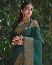Load image into Gallery viewer, Kala Niketan Himanshi Khurana Soft Silk Sari With Attached Blouse - 9 Colors Available
