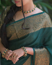 Load image into Gallery viewer, Kala Niketan Himanshi Khurana Soft Silk Sari With Attached Blouse - 9 Colors Available

