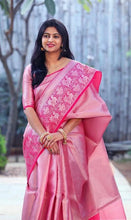 Load image into Gallery viewer, Kala Niketan Yamini Archaic Traditional Kanchi Soft Silk Sari With Attached Blouse
