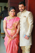 Load image into Gallery viewer, Kala niketan Zinat Archaic Traditional Kanchi Soft Silk Sari With Attached Blouse
