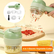 Load image into Gallery viewer, 4 in 1 Portable Electric Vegetable Cutter Set
