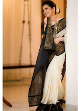Load image into Gallery viewer, Kala Niketan Off White Kanjivaram Silk Saree - 3 Colors Available
