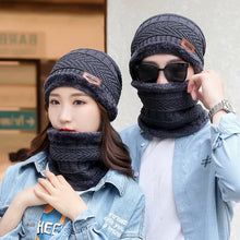 Load image into Gallery viewer, KOREAN Unisex Winter Knit Woolen Cap and Neck Warmer (Original)
