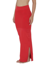 Load image into Gallery viewer, Women Saree Shapewear with Side Slit in Red (Fish Cut Petticoat)
