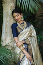 Load image into Gallery viewer, Kala Niketan Archaic Traditional kanchi Soft Silk Sari With Attached Blouse
