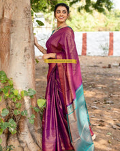 Load image into Gallery viewer, Miraculous Magenta Color Soft Banarasi Silk Saree With Fabulous Blouse Piece
