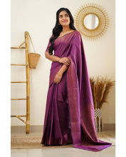 Load image into Gallery viewer, Kala Niketan Designer Latest Fashion Soft Silk Saree With Blouse Piece - 6 Colors Available

