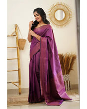 Load image into Gallery viewer, Kala Niketan Designer Latest Fashion Soft Silk Saree With Blouse Piece - 6 Colors Available
