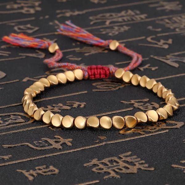 🔥(Mega Offers) Tibetan Copper Beads Bracelet (Ancient Healing Power)- For Good Luck, Healing, Strength & Protection 🔥