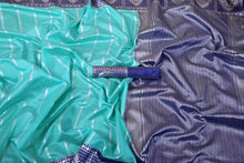 Load image into Gallery viewer, Kala Niketan Skillful Sky Blue Jacquard Silk Saree With Blouse
