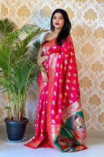 Load image into Gallery viewer, Kala Niketan ‘Dulhaniya’ Royal Pink Banarasi Silk Saree
