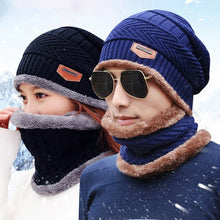 Load image into Gallery viewer, KOREAN Unisex Winter Knit Woolen Cap and Neck Warmer (Original)
