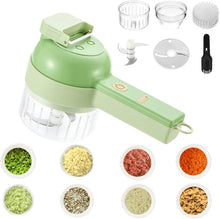 Load image into Gallery viewer, 4 in 1 Portable Electric Vegetable Cutter Set
