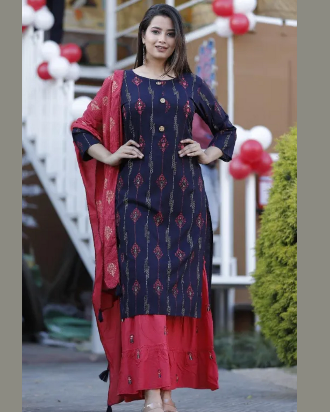 Bollywood Style Party Wear Kurta Set with Sharara ( M To 7XL Size Available)