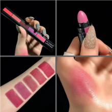 Load image into Gallery viewer, Multi Color Combination 5-in-1 Matte Lipstick (Buy 1 Get 1 Free)
