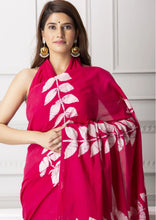 Load image into Gallery viewer, Kala Niketan Block Print Cotton Saree with Blouse
