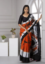 Load image into Gallery viewer, Kala Niketan Shibori Cotton Saree with Blouse
