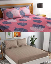 Load image into Gallery viewer, Premium Elastic Fitted Double Bedsheet (Buy 1 Get 1 Free)
