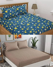 Load image into Gallery viewer, Premium Elastic Fitted Double Bedsheet (Buy 1 Get 1 Free)
