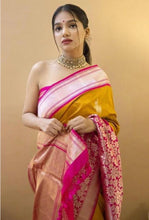 Load image into Gallery viewer, Kala Niketan Traditional Kanchi Soft Silk Sari With Attached Blouse
