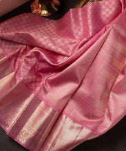 Load image into Gallery viewer, Kala Niketan Peach Traditional Kanchi Soft Silk Sari With Attached Blouse
