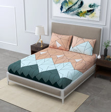 Load image into Gallery viewer, Multicolor King Size Abstract Elastic Fitted King Size Bedsheet
