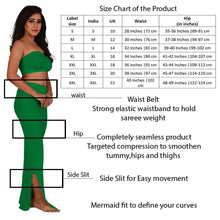 Load image into Gallery viewer, Women Saree Shapewear with Side Slit in Green (Fish Cut Petticoat)
