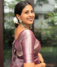 Load image into Gallery viewer, SUPER SOFT SILK SAREE WITH RICH PALLU IN MAROON COLOR WITH SILVER ZARI WEAVING
